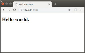 hello world dialog