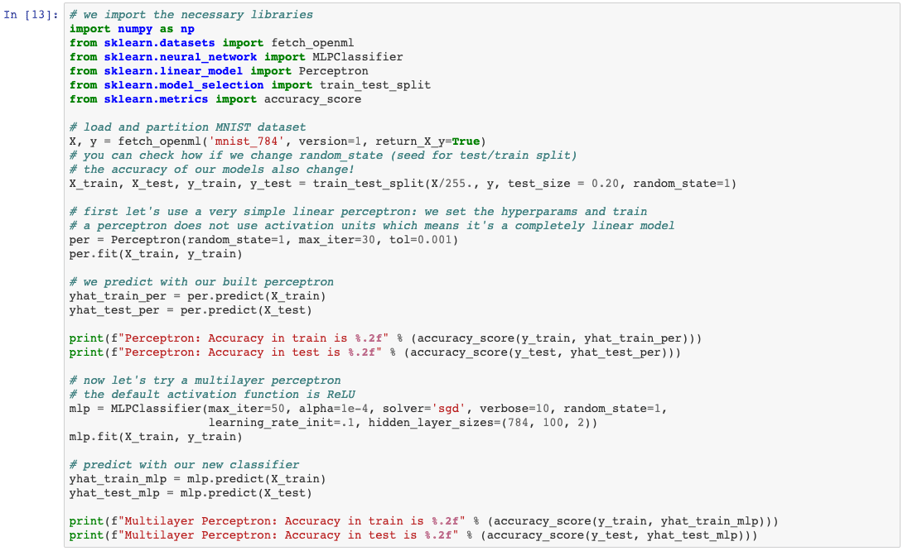Scikit learn hot sale neural networks