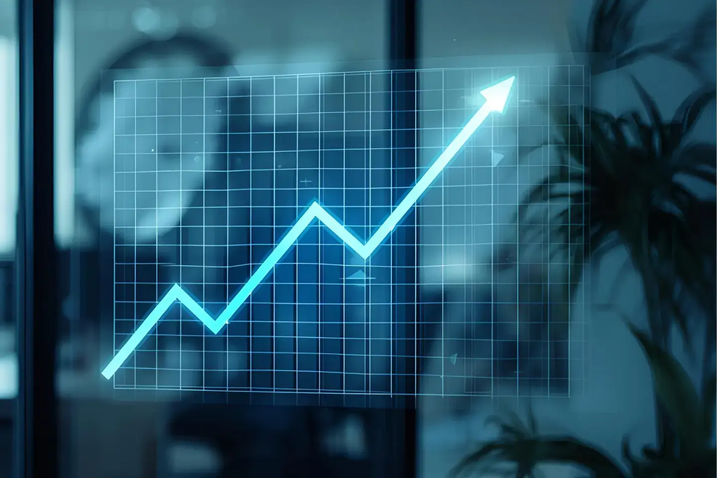 Image of a graph pointing upwards