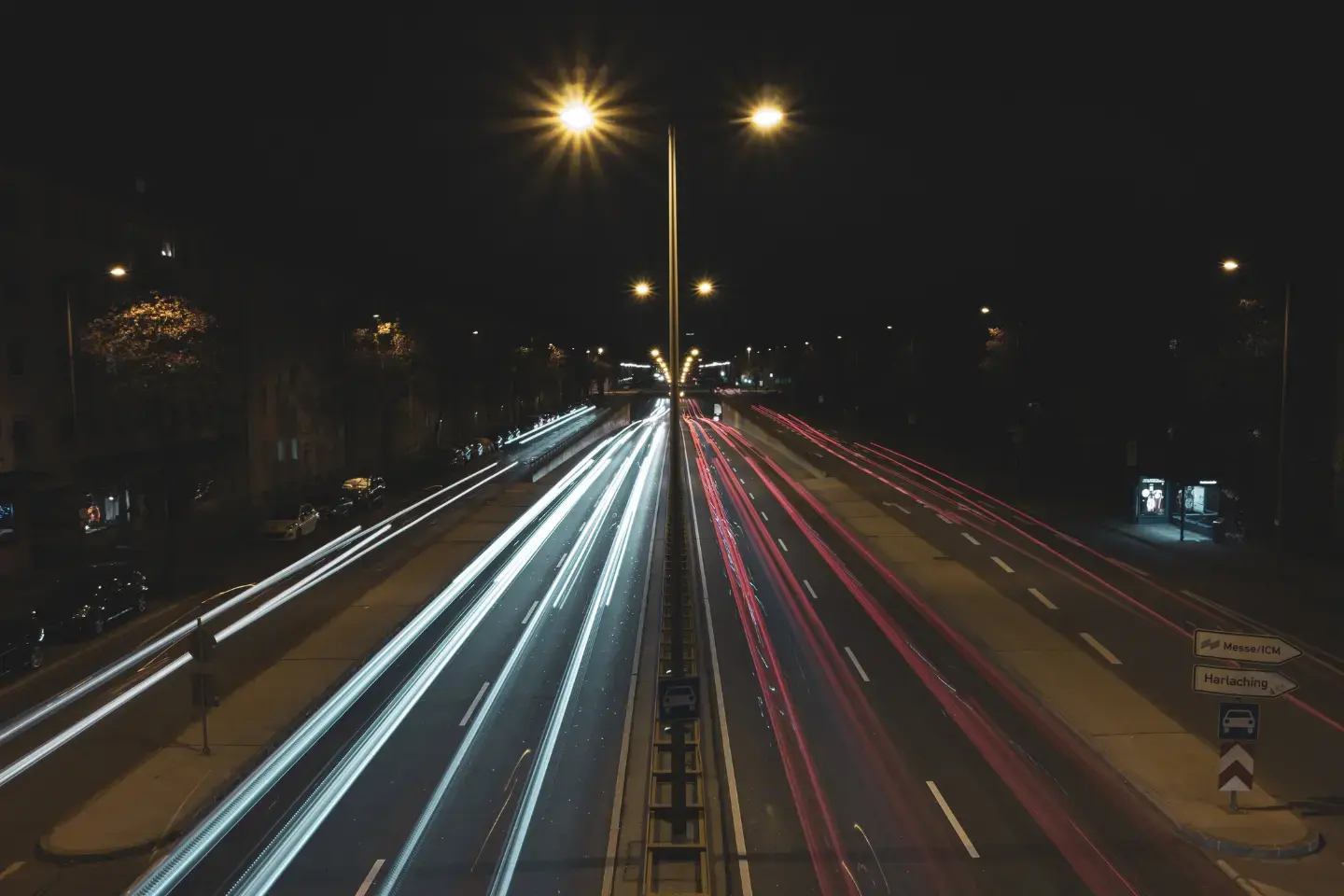 Image of car light at night, representing the AA