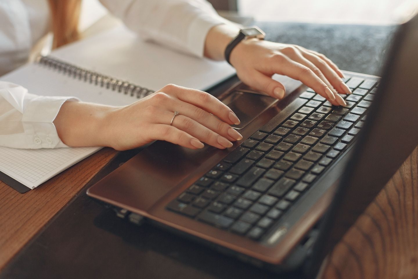 AI Professional on a laptop