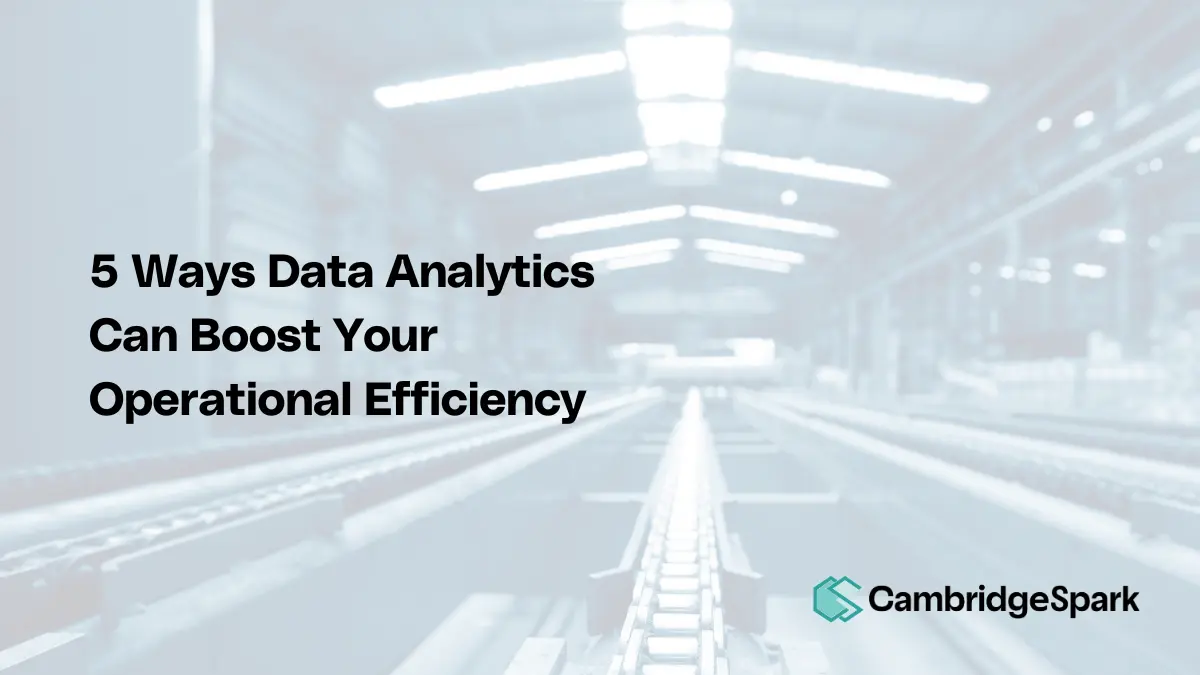 5 Ways Data Analytics Can Boost Your Operational Efficiency